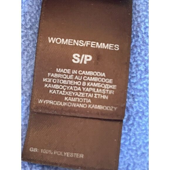 THE NORTH FACE Pullover Fleece Women's Small 1/4 Zip High Neck Blue Hike Outdoor - Picture 7 of 8